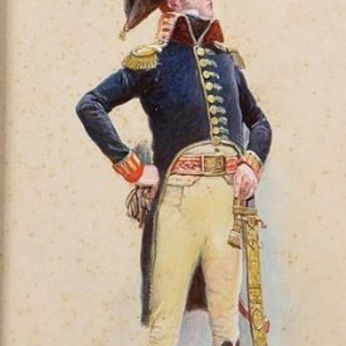 BURTHE d’Annelet André. Gravure par Alphonse Lalauze (1910)