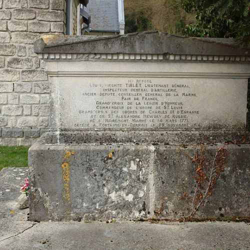 Sépulture de TIRLET Louis © https://www.wikiwand.com/fr/Fontaine-en-Dormois