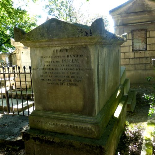 Sépulture de PULLY, Charles Joseph RANDON de MALBOISSIÈRE, comte de © MCP