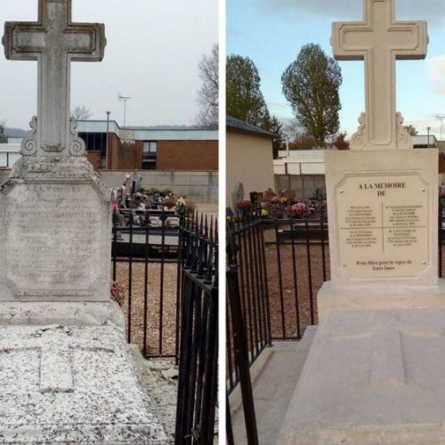 Sépulture de LA RONCIÈRE François Marie CLÉMENT de © La Dépêche de Louviers / Byron Ferry